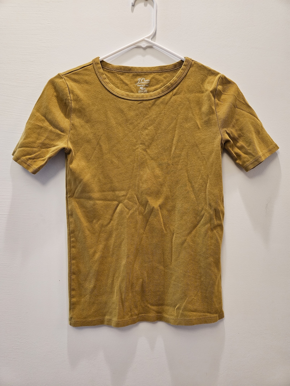 J.CREW Mustard Short Sleeve Crewneck Tee
